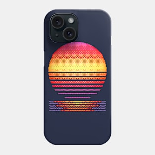 Pixelated Retro Sunset Phone Case