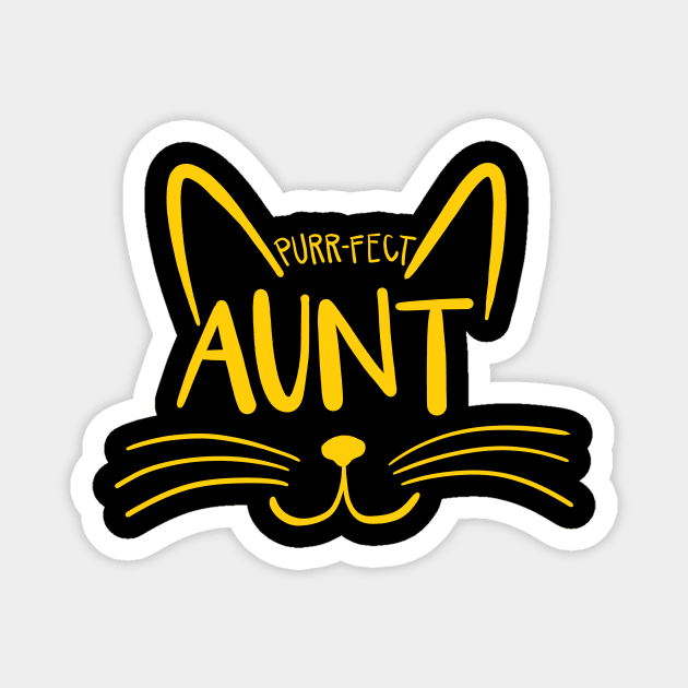 Purr-Fect Aunt Magnet by MetropawlitanDesigns