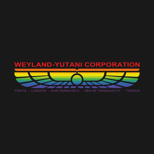 Weyland-Yutani Corp Emblem (rainbow effect) by GraphicGibbon