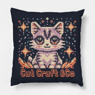 Cat Craft & Co - Pixel Cat Pillow