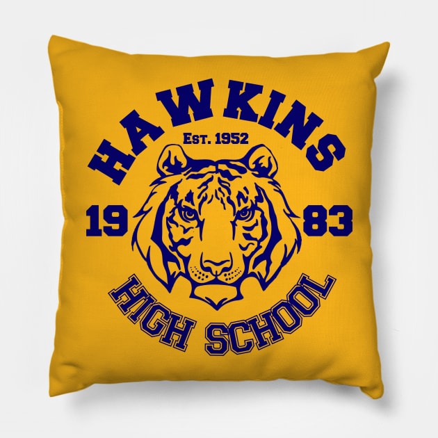 Hawkins High School Shirt Pillow by inkandespresso7