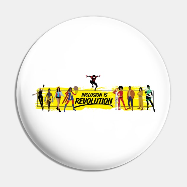 (Yellow Band) Inclusion Is Revolution Pin by ForAllNerds