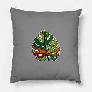 Monstera leaf Pillow