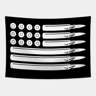 Bullet Ammo USA Flag American 2nd Amendment Tapestry