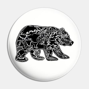 Tribal Bear Tattoo Pin