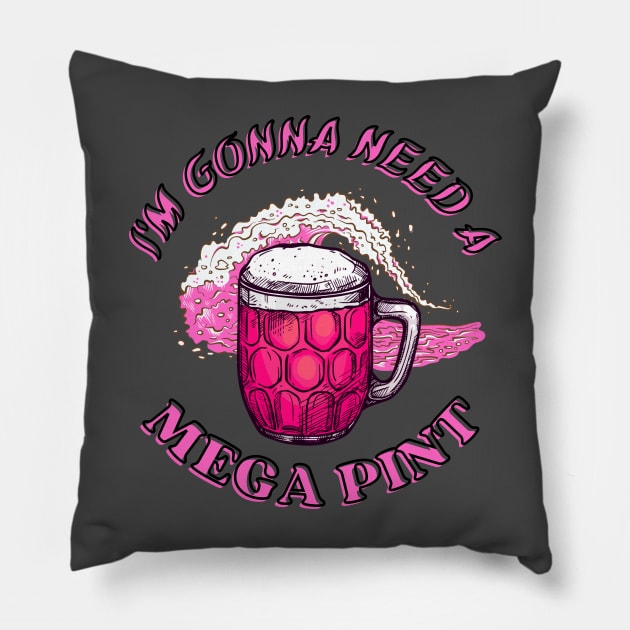 Mega Pint! Pillow by LylaLace Studio