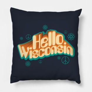 Hello Wisconsin Pillow