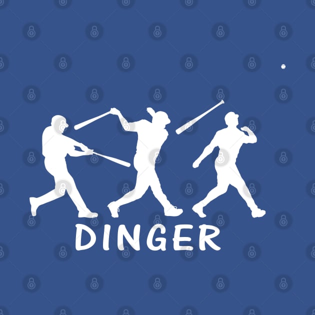 DINGER with BAT FLIP Homerun Baseball Softball GET OUT BALL by TeeCreations