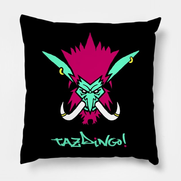 Sen'Jin Tazdingo Pillow by demontoy