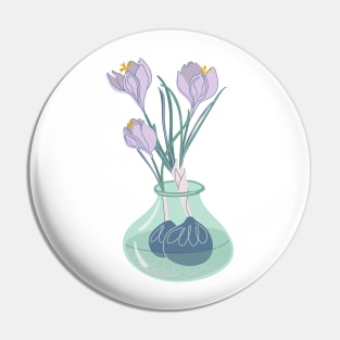 Crocuses Pin