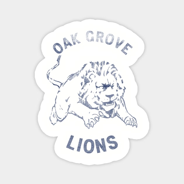 Oak Grove Lions Magnet by rt-shirts