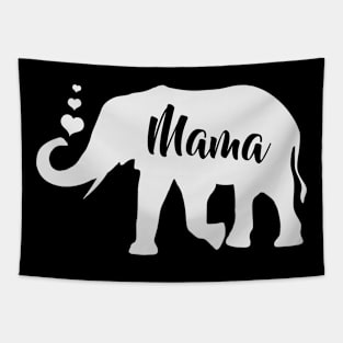 Mama Elephant mother Mothers day flower heart gift Tapestry