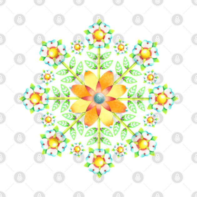 Daisy Mandala by PatriciaSheaArt