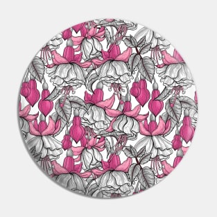 White fuchsia Pin