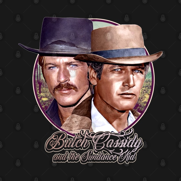 Retro Butch Cassidy and the Sundance Kid Outlaw Tribute by darklordpug