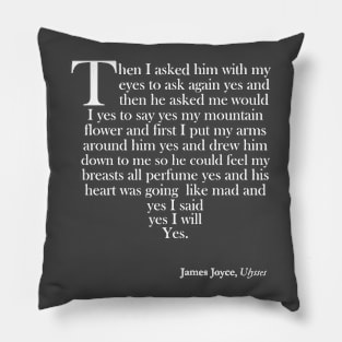 Ulysses - Molly signs off Pillow