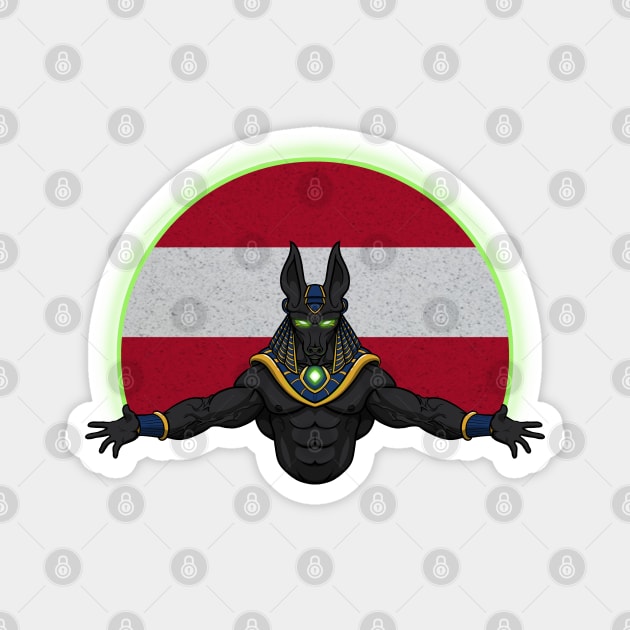 Anubis Austria Magnet by RampArt