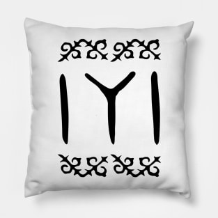 Black Kayi Tribe Flag Symbol from Dirilis/Resurrection Ertugrul Pillow