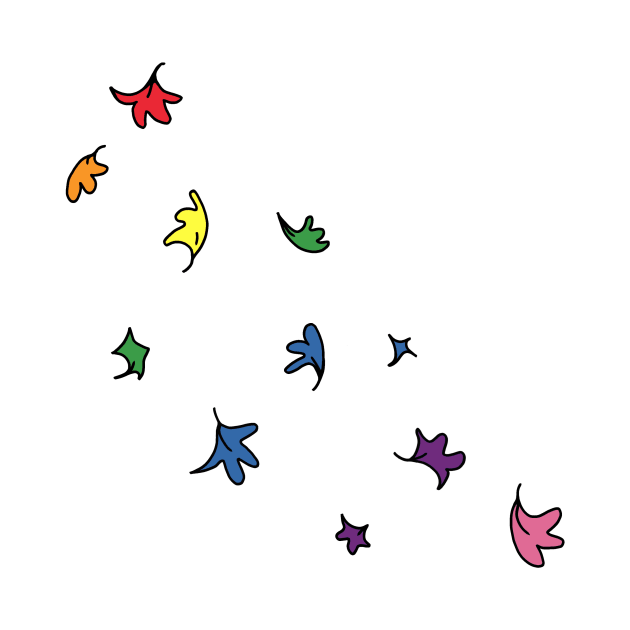Heartstopper Leaves (Rainbow pride colours) by Orimei