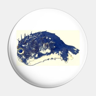 Blue Fish Pin