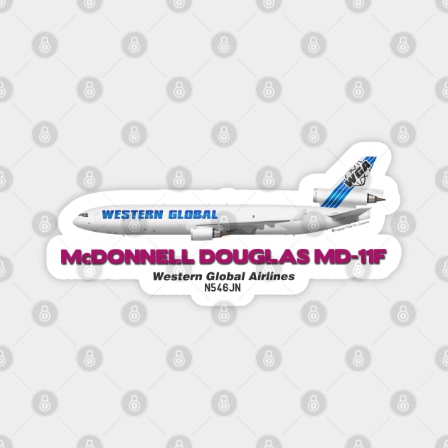 McDonnell Douglas MD-11F - Western Global Airlines Magnet by TheArtofFlying