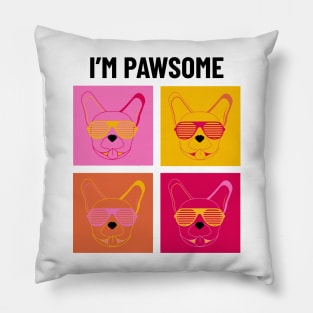 Awesome Pastel French Bulldog Pillow