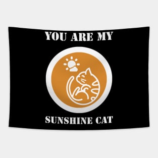 You Are My Sunshine Cat Tapestry