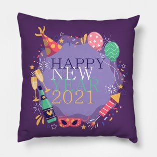 Happy New Year 2021 Pillow