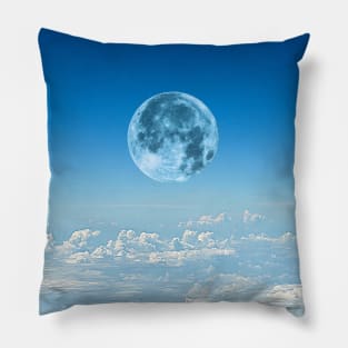 Moon Above Clouds Pillow