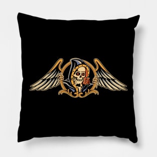 Grim reaper tattoo Pillow