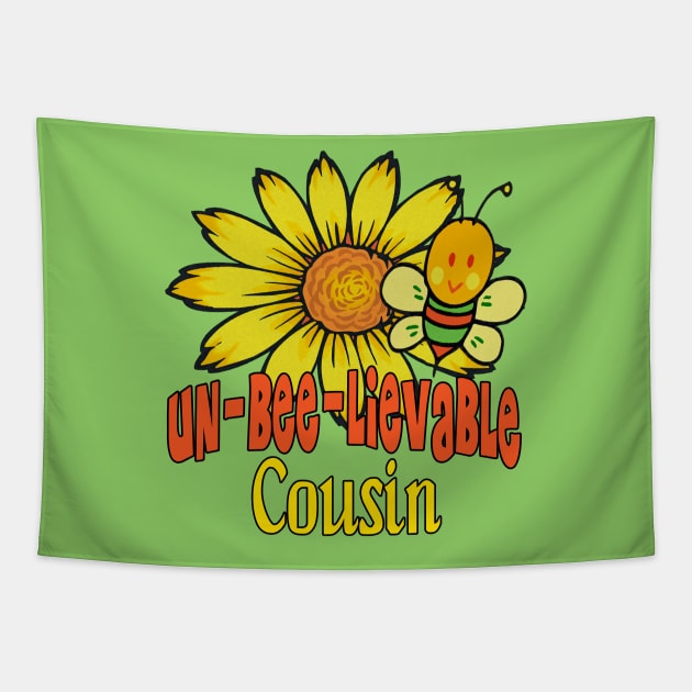 Unbelievable Cousin Sunflowers and Bees Tapestry by FabulouslyFestive