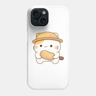 muffin cat holding potato Phone Case