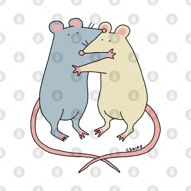 Rat Hug by cskips