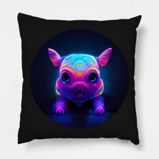 Psychedelic Pig Pillow