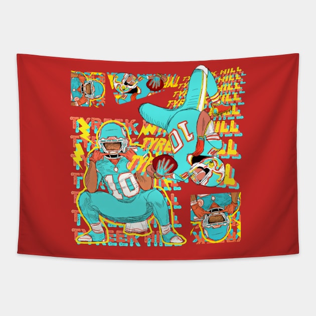 Tyreek Hill Tapestry by Mic jr