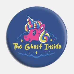 ghost inside and the unicorn Pin