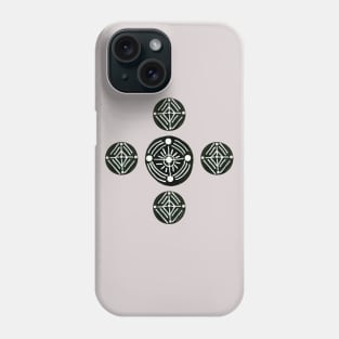 Black Tribal Circles Phone Case