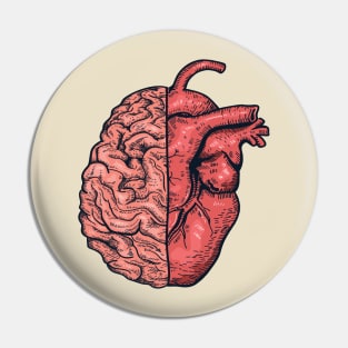 HEART VS BRAIN Pin