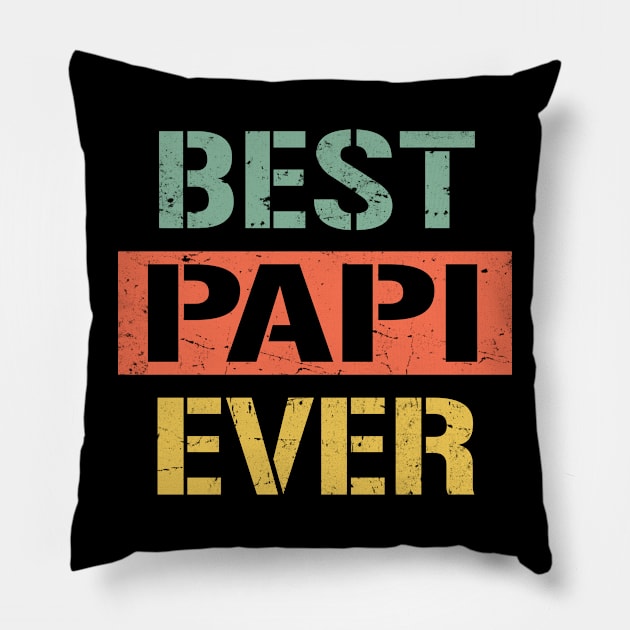 best papi ever Pillow by Bagshaw Gravity