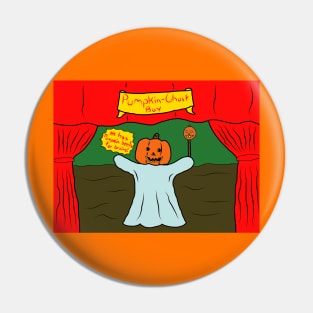 Pumpkin-Ghost Boy Pin