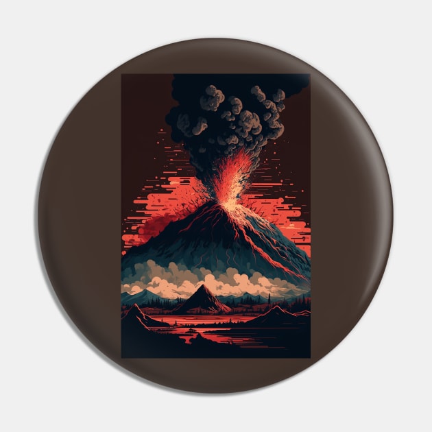 Volcanic Fury Pin by Abili-Tees