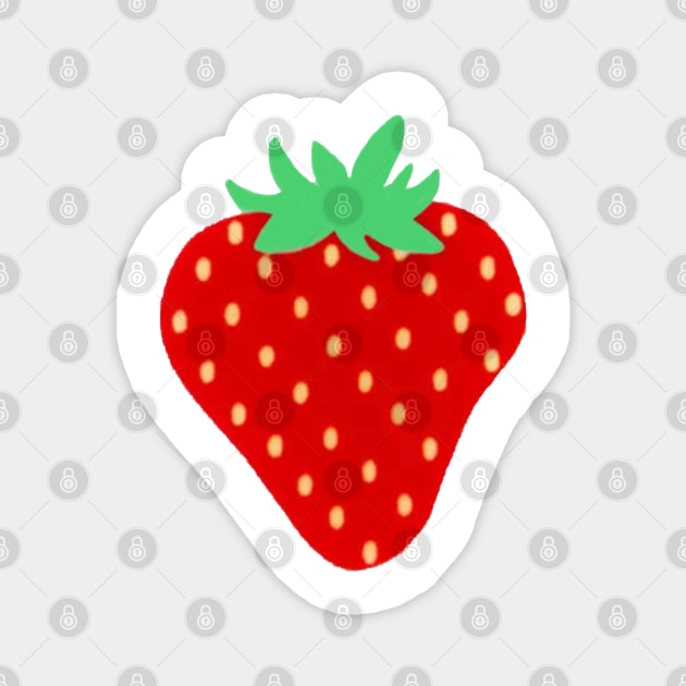 Strawberry Magnet by Linds with Love