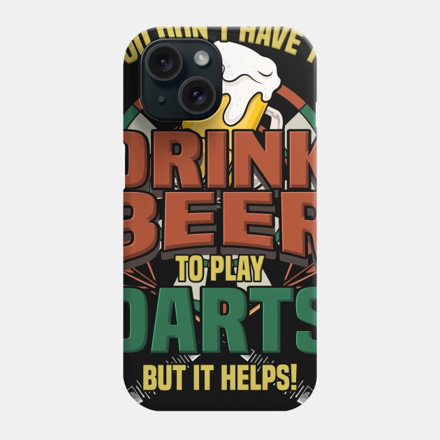 Darts T-Shirts aim throw target goal gift Phone Case by biNutz