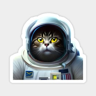 Astronaut Space Cat Magnet