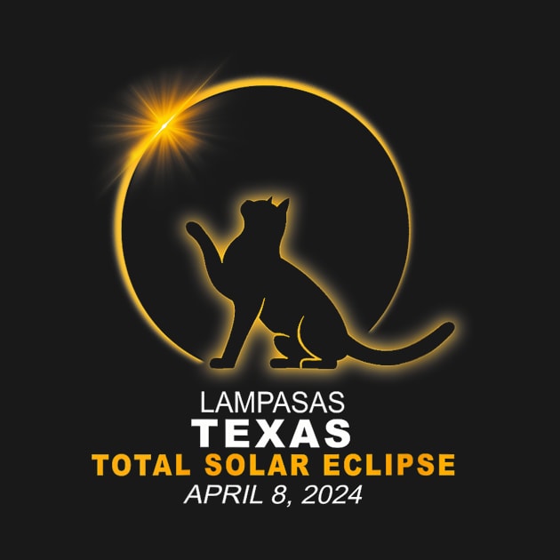 Wos Lampasas Texas Cat Total Solar Eclipse 2024 by SanJKaka