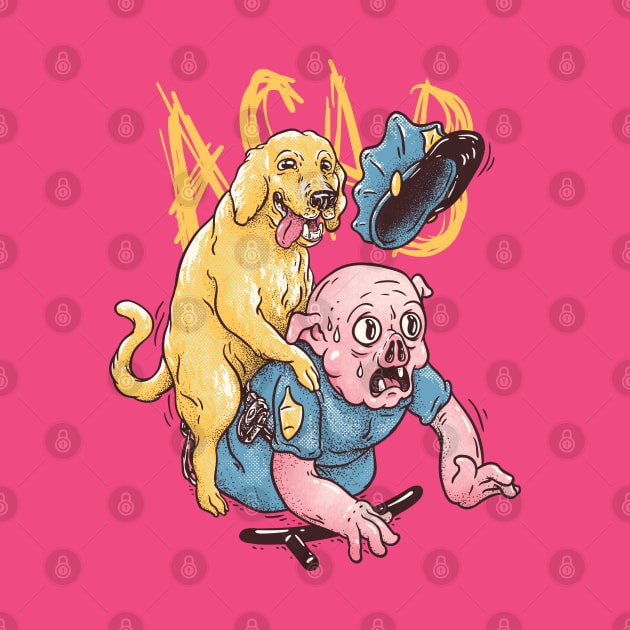 Yellow Lab Making Justice | Triumphant Revenge | Funny Hump Time | ACAB Fuck12 Fuck the Police | Defund The Police | Leg Hump Leghump | Eat The Rich | Kids Mask | Backpack | Funny Labrador Pig Cop Babushka Boi by anycolordesigns