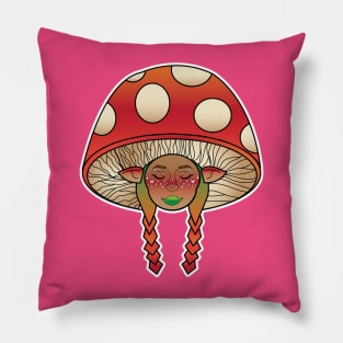 Mushroom Girl Pillow