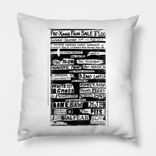 Agnostic Front / The Mob / White Cross / The Abused Punk Flyer Pillow