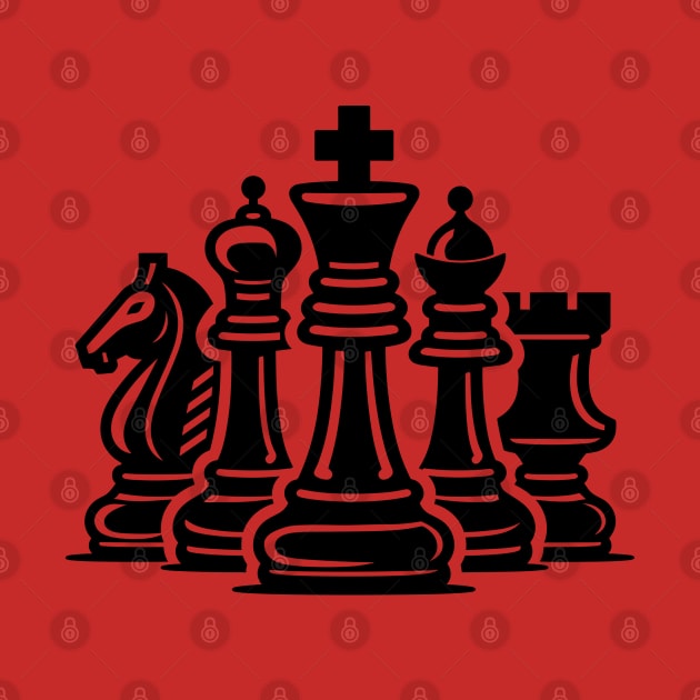 Chess Pieces by KayBee Gift Shop