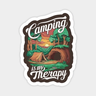 Camping is My Therapy. Magnet